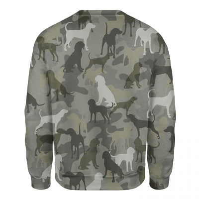 Bluetick Coonhound - Camo - Premium Sweater