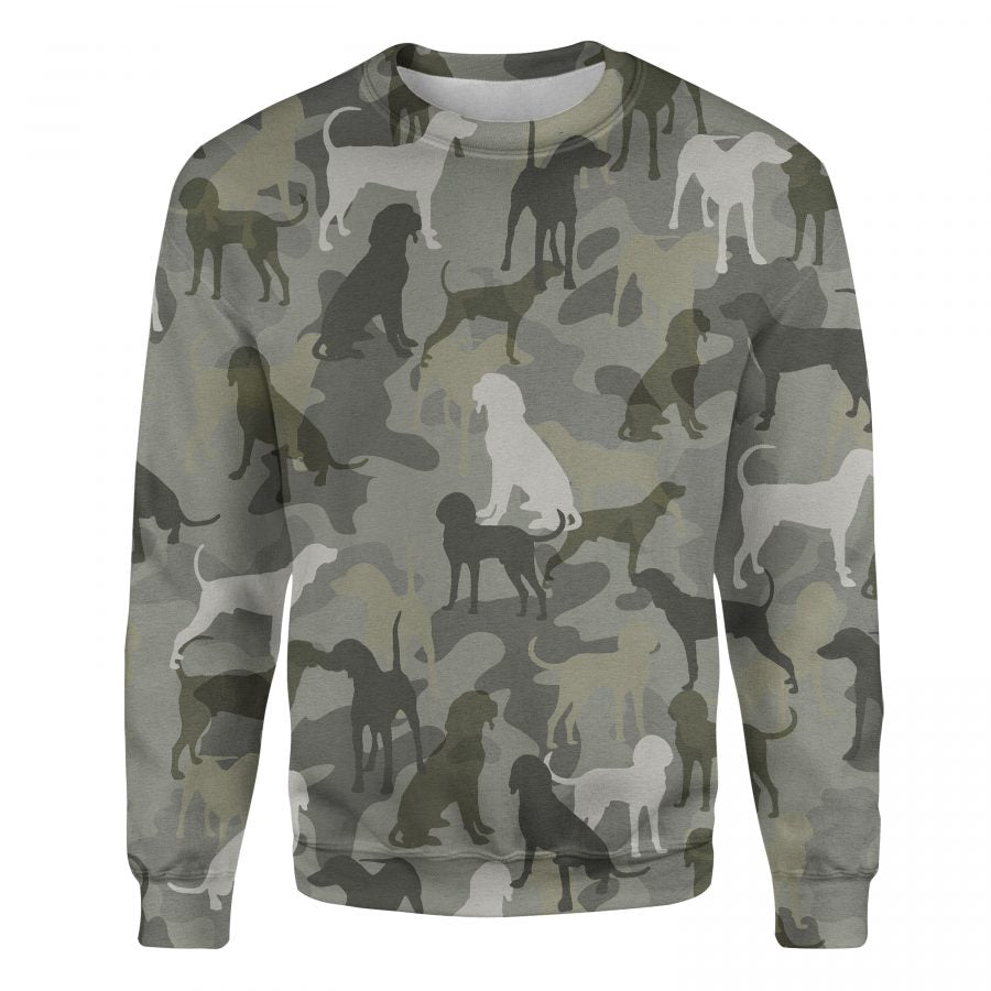 Bluetick Coonhound - Camo - Premium Sweater