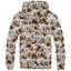 Bolognese Dog Full Face Fleece Hoodie