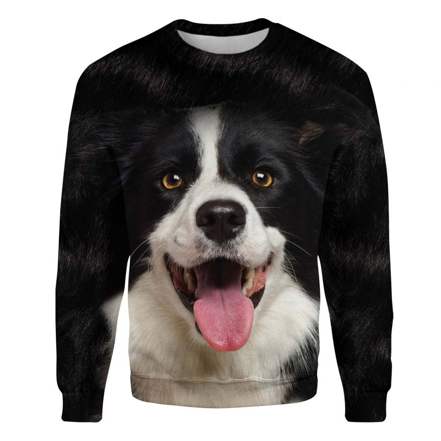 Border Collie - Face Hair - Premium Sweater