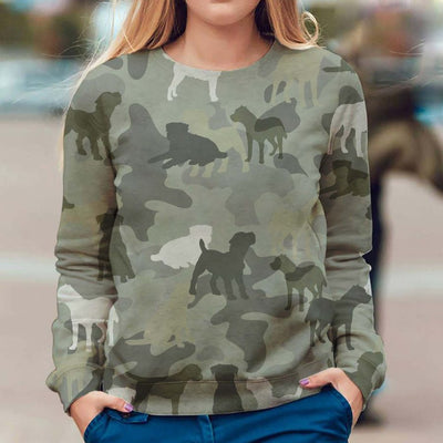 Border Terrier - Camo - Premium Sweater