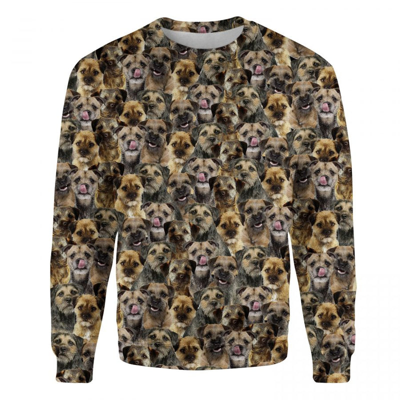 Border Terrier - Full Face - Premium Sweater