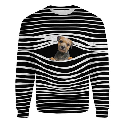 Border Terrier - Stripe - Premium Sweater