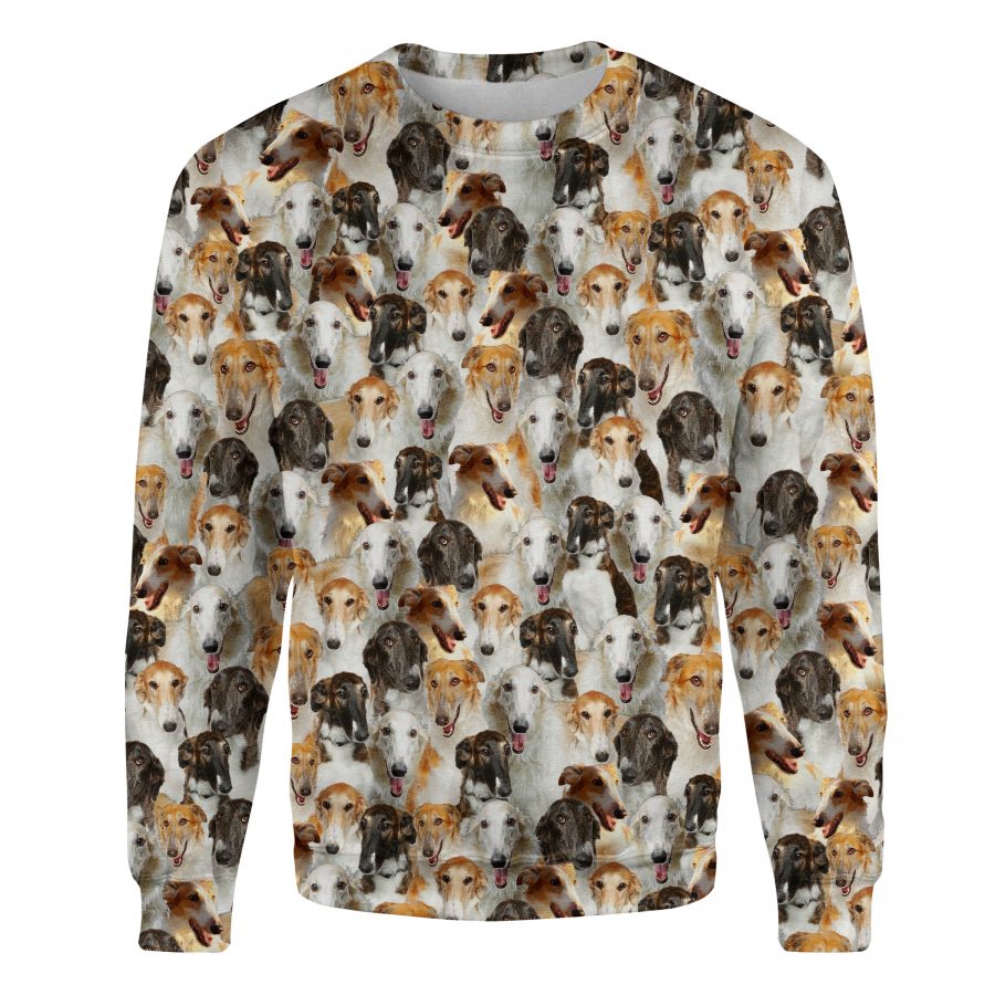 Borzoi - Full Face - Premium Sweater