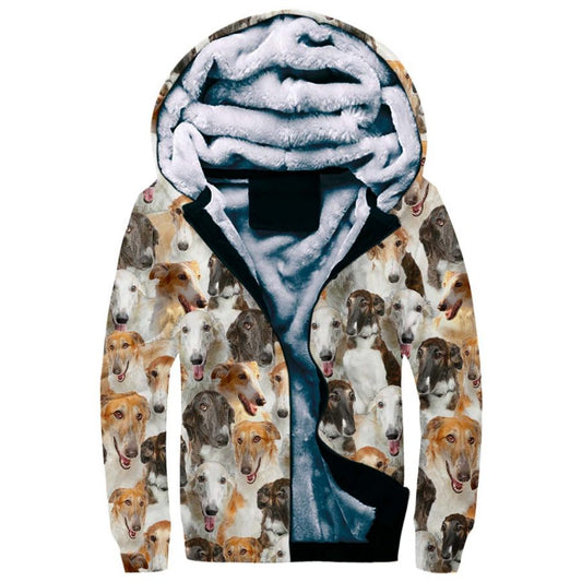 Borzoi Full Face Fleece Hoodie