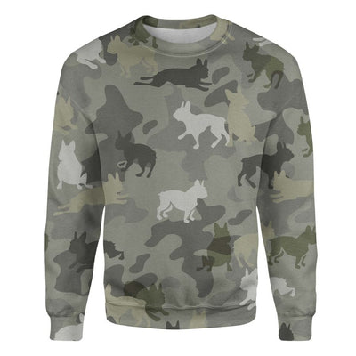Boston Terrier - Camo - Premium Sweater