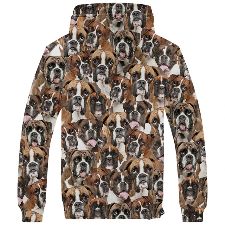 Boxer Full Face Fleece Hoodie