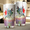 Bull Terrier Art Color Tumbler Cup