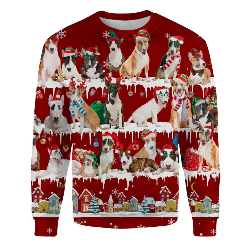 Bull Terrier - Snow Christmas - Premium Sweater