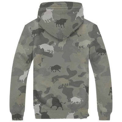 Bull Camo Fleece Hoodie