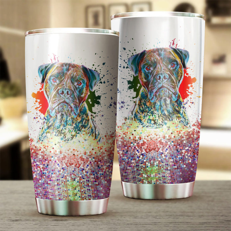 Bullmastiff Art Color Tumbler Cup