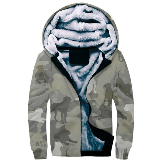 Bullmastiff Camo Fleece Hoodie