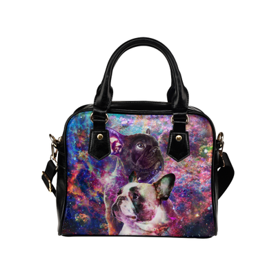 French Bulldog Yin Yang Shoulder Handbag