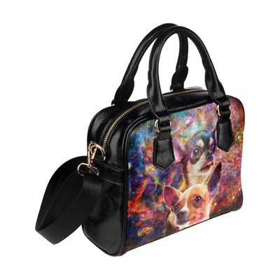 Chihuahua Yin Yang Shoulder Handbag