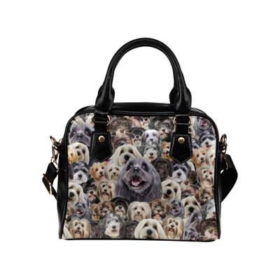 Havanese Face Shoulder Handbag