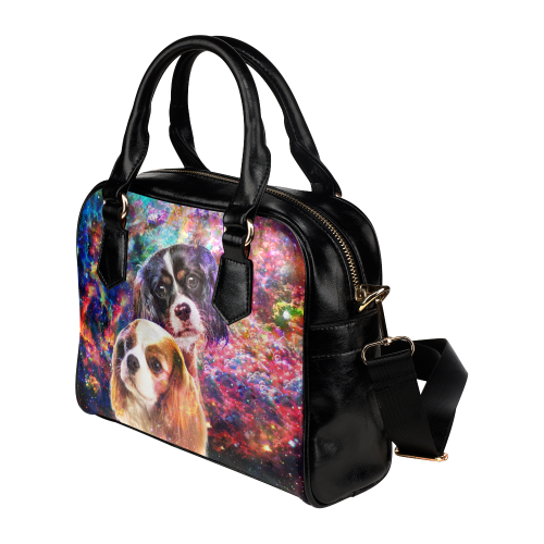 Cavalier King Charles Spaniel Yin Yang Shoulder Handbag