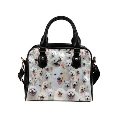 American Eskimo Face Shoulder Handbag