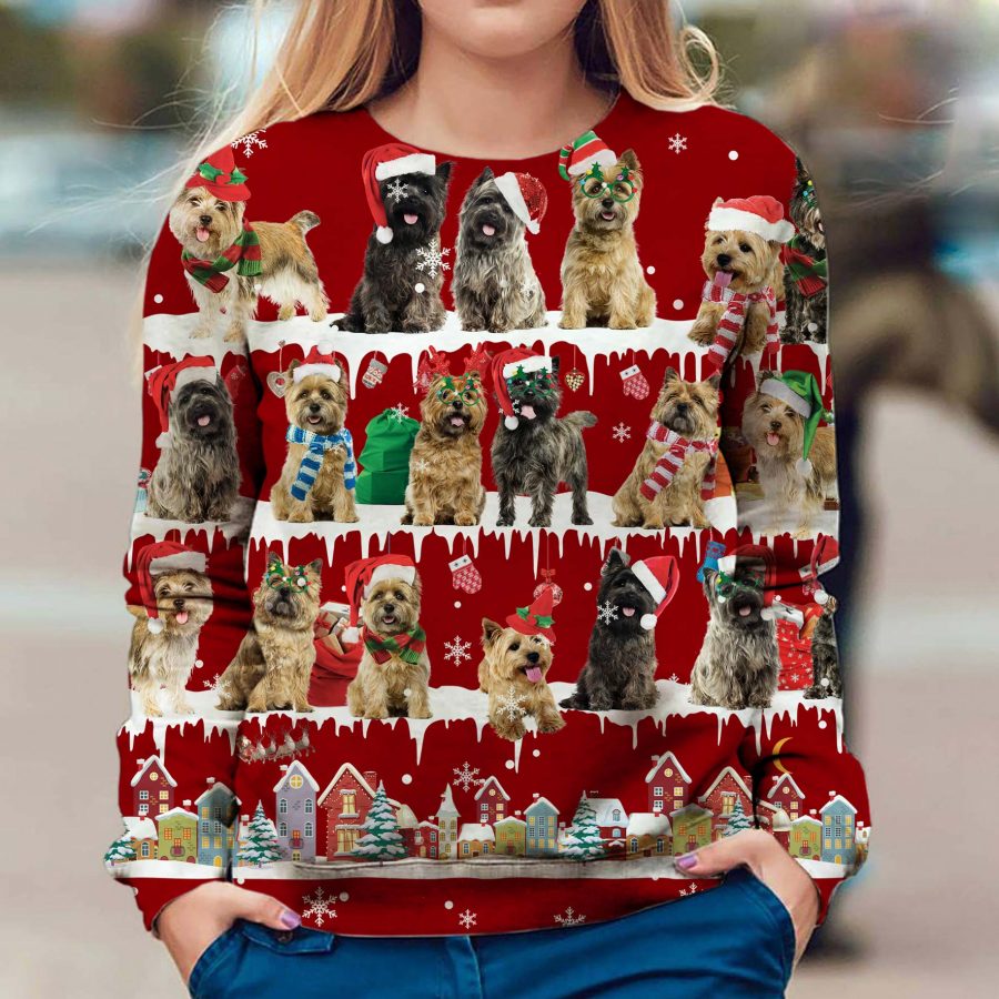 Cairn Terrier - Snow Christmas - Premium Sweater