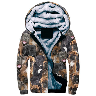 Cane Corso Full Face Fleece Hoodie