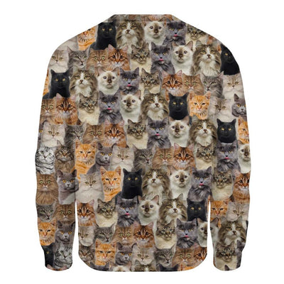 Cat - Full Face - Premium Sweater