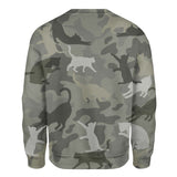 Cat - Camo - Premium Sweater