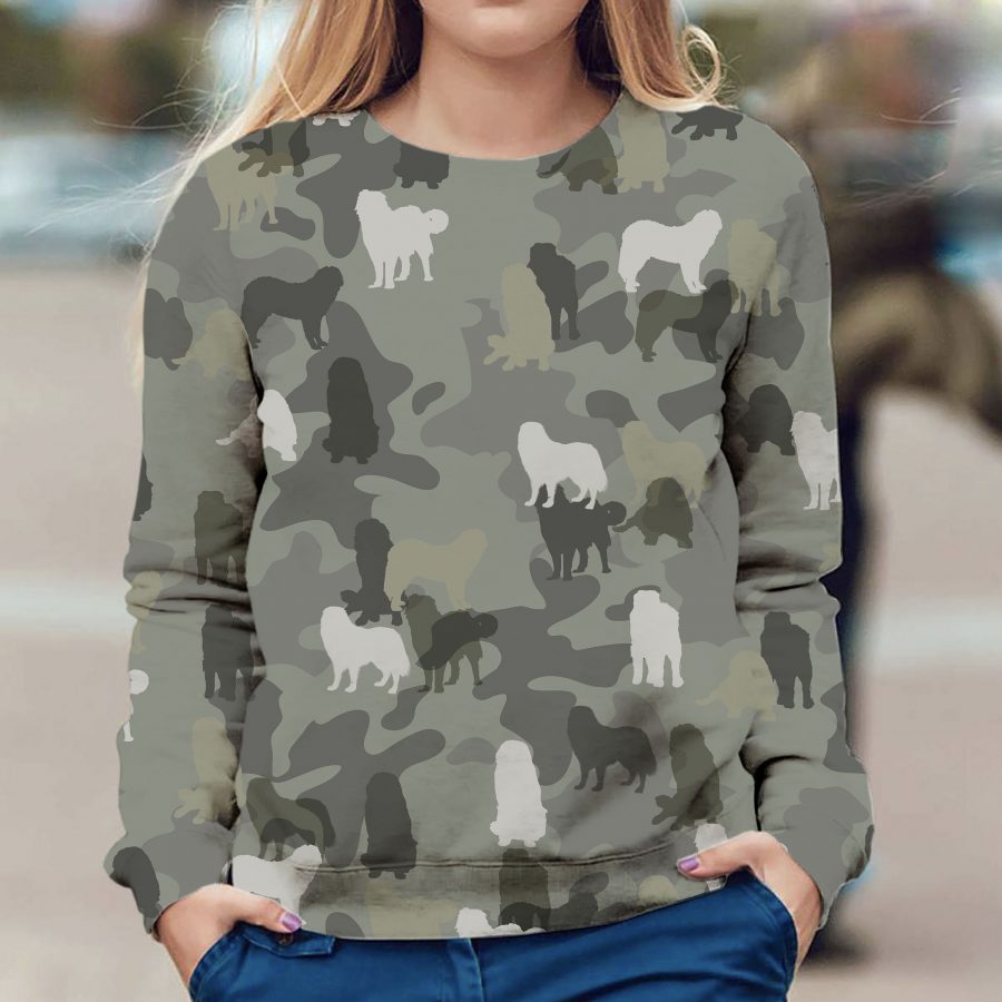 Caucasian Shepherd Dog - Camo - Premium Sweater