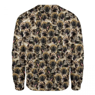 Caucasian Shepherd Dog - Full Face - Premium Sweater