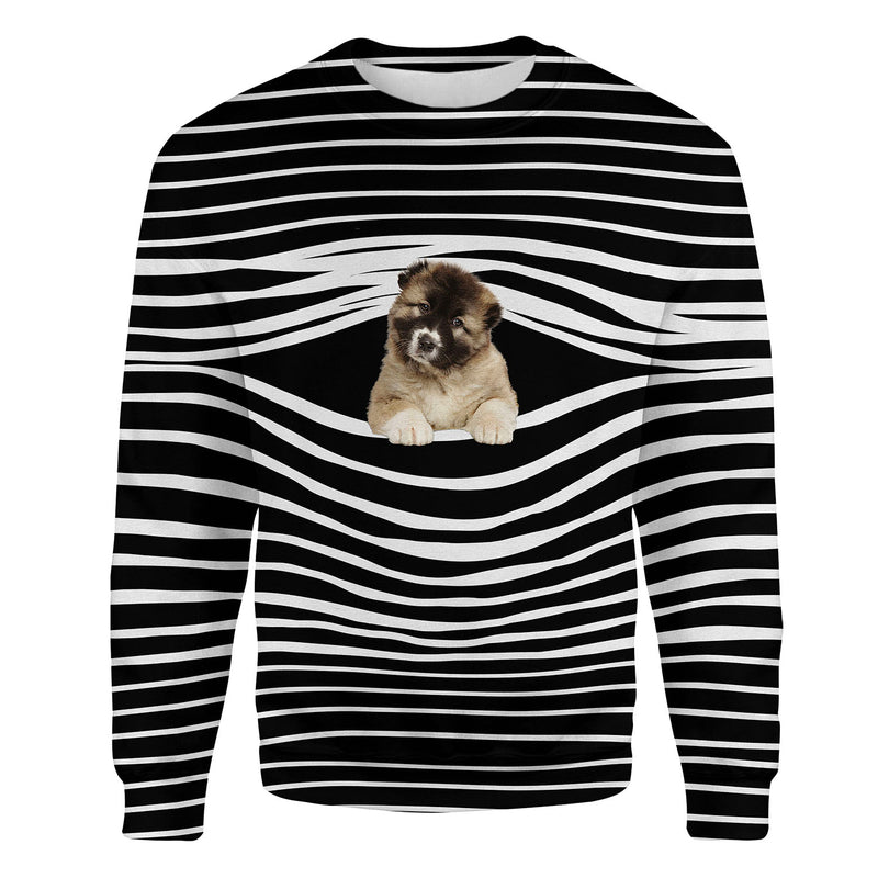Caucasian Shepherd - Stripe - Premium Sweater