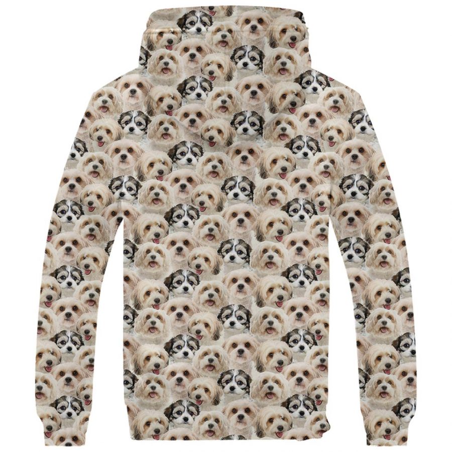 Cavachon Full Face Fleece Hoodie