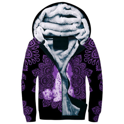 Cavalier King Charles Spaniel Mandala Fleece Hoodie