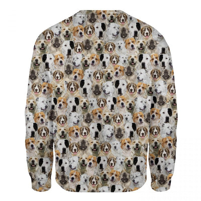 Central Asian Shepherd Dog - Full Face - Premium Sweater