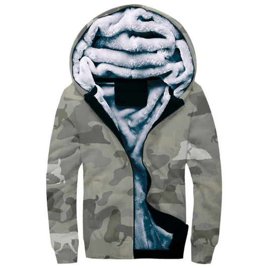 Central Asian Shepherd Camo Fleece Hoodie