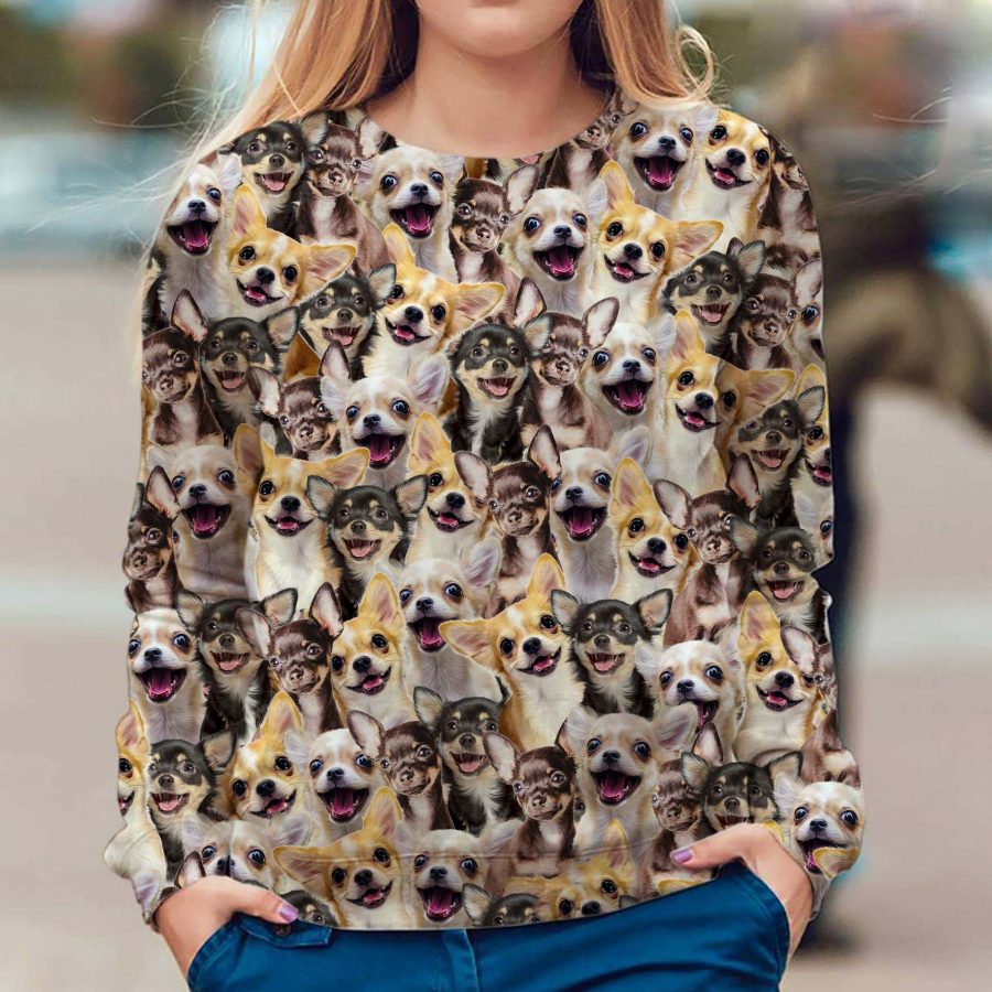 Chihuahua - Full Face - Premium Sweater