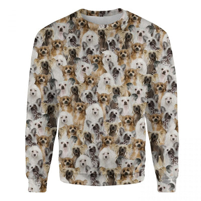 Chinese Crested Dog - Full Face - Premium Sweater