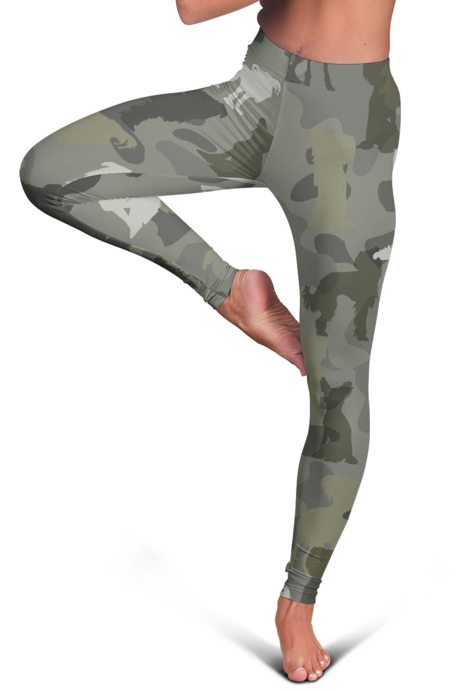Chinese Crested Dog Camo Legging