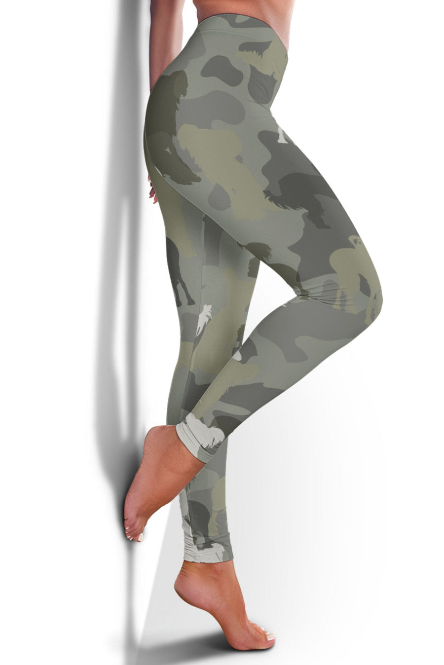 Chinese Crested Dog Camo Legging
