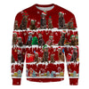 Chocolate Labrador Retriever - Snow Christmas - Premium Sweater