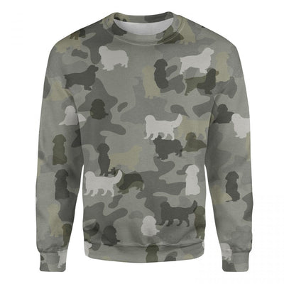 Clumber Spaniel - Camo - Premium Sweater