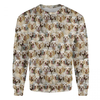 Clumber Spaniel - Full Face - Premium Sweater