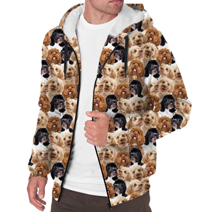 Cockapoo Full Face Fleece Hoodie