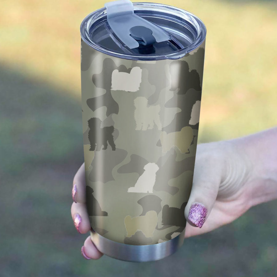 Coton De Tulear Camo Tumbler Cup