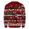 Curly Coated Retriever - Snow Christmas - Premium Sweater