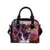 Border Collie Yin Yang Shoulder Handbag