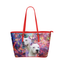 Dogo Argentino Leather Tote Bag