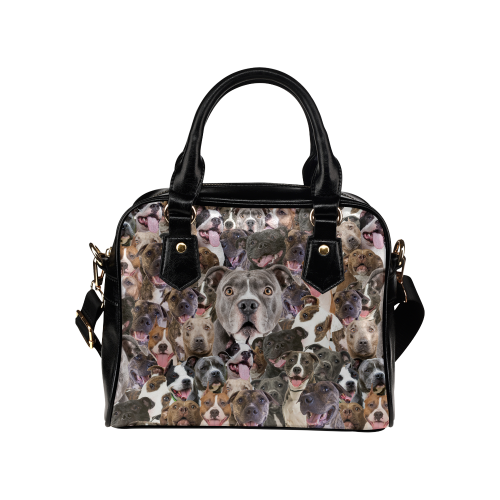 American Staffordshire Terrier Face Shoulder Handbag