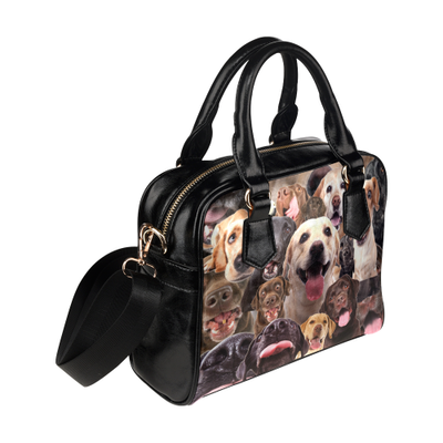 Labrador Face Shoulder Handbag