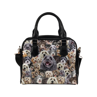 Havanese Face Shoulder Handbag