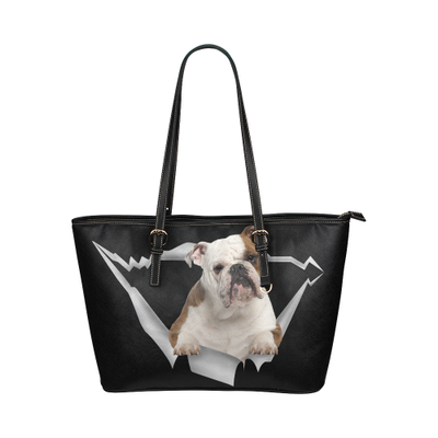 Bulldog Leather Tote Bag