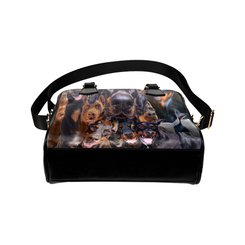 Dobermann Face Shoulder Handbag