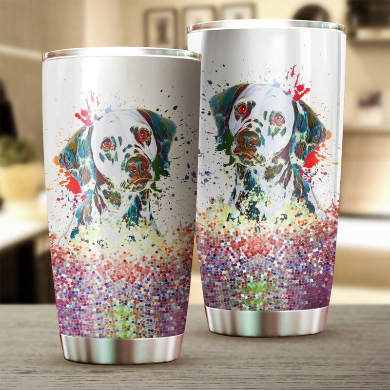 Dalmatian Art Color Tumbler Cup